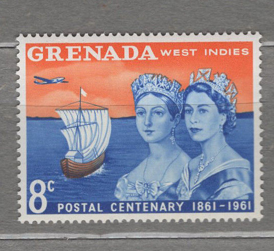 Гренада 1961** 100 лет маркам колонии, Королева Британии Виктория и Елизавета II