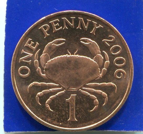 Гернси 1 пенни 2006 UNC