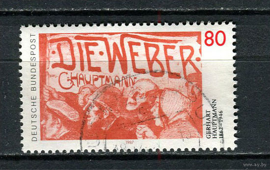 ФРГ - 1987 - 125 летие Герхарда Хоффманна - [Mi. 1344] - полная серия - 1 марка. Гашеная.  (LOT Dc45)