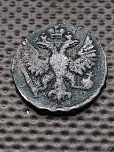 Денга 1748 г. Елизавета, без мц.