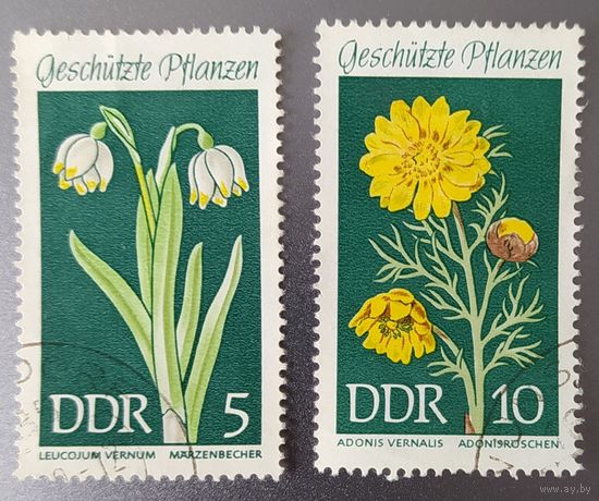 ГДР 1969 цветы 2 из 6