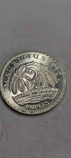 Маврикий 5 рупий 2012