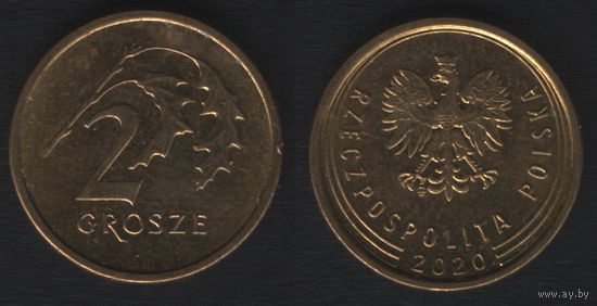 Польша y924 2 грош 2020 год (mw) (_alb2