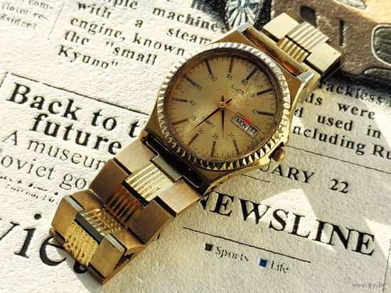 Часы наручные кварцевые Луч (Luch) с браслетом. #7