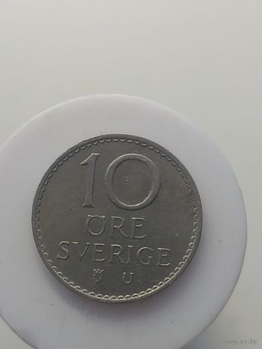 10 эре Швеция 1967 год лот 43