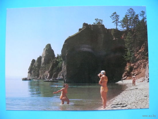 Озеро Байкал. Бухта Песчаная, ~1980-е гг., чистая.