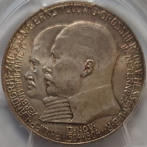 2 марки 1904  Гессен PCGS  MS-64