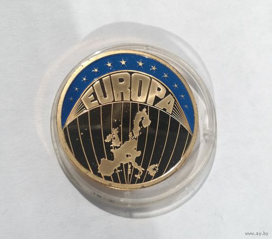 Памятная, монетовидная медаль "ECU 1999"