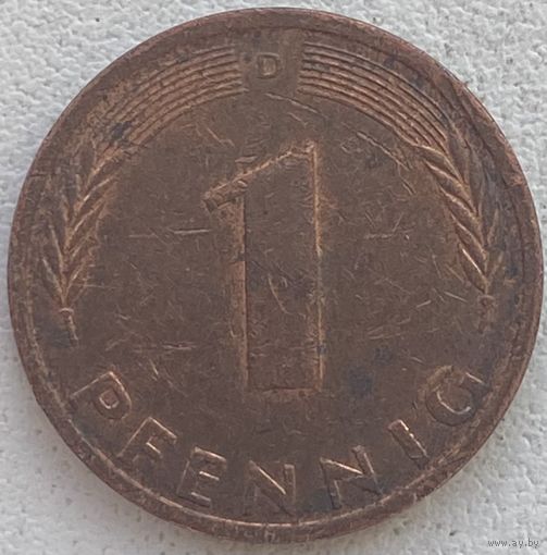 Германия 1 пфенниг 1982 г. D