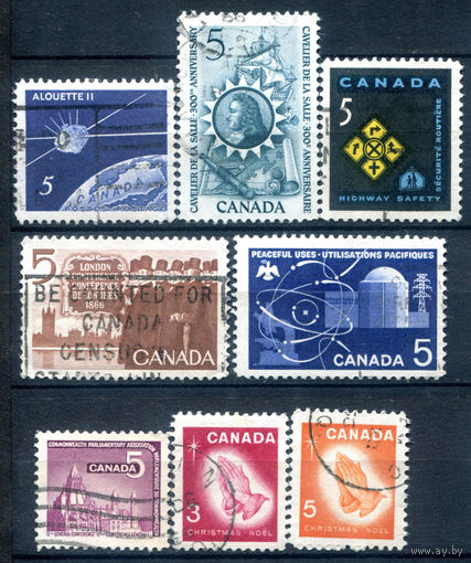 Канада - 1966г. - 7 полных серий - 8 марок - гашёные. #3-WB-92-A-1