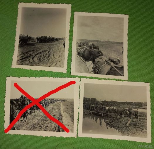 3 Фото рейх ВОВ ,экипировка  упряжки, обозы(А28)