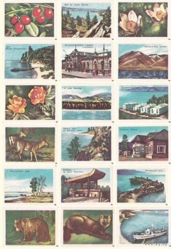 Спичечные этикетки. Сувенирный набор. Озеро Байкал.1987 год