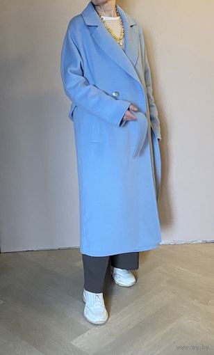 Пальто шерсть, красивый цвет, демисезонное