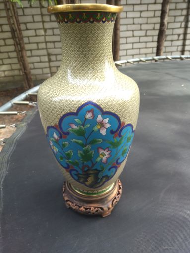 Ваза Клуозане 1950 год Китай. Большая 38 см!