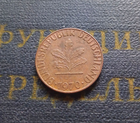 1 пфенниг 1970 (J) Германия ФРГ #04