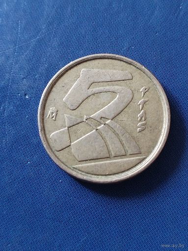 Испания 5 песет 1991