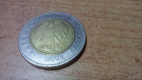 5 злотых 2009 года Польша