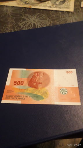 КОМОРЫ 500 франков 2006 год