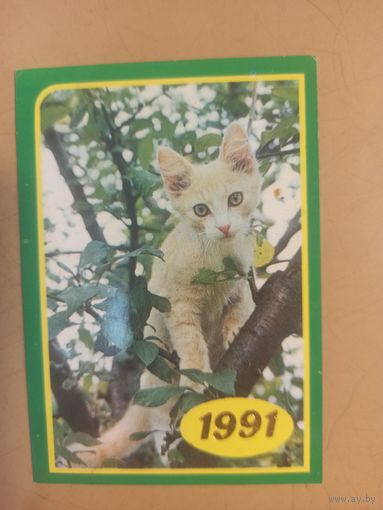Календарь 1991 кошки/4