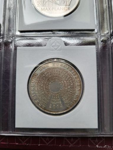 10 евро 2004 Германия Расширение Евросоюза! Серебро 18 грамма 925 пробы! ВОЗМОЖЕН ОБМЕН!