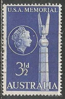 Австралия. Мемориал Битвы в Коралловом море. 1955г. Mi#253.