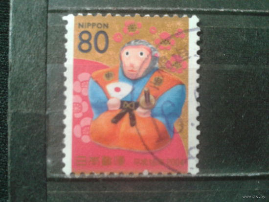 Япония, 2003. Год Обезьяны. Mi-1,5 евро гаш.