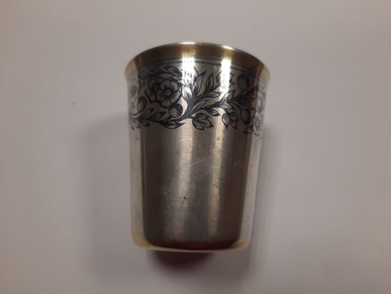 Стопка. Серебро 875 пробы.