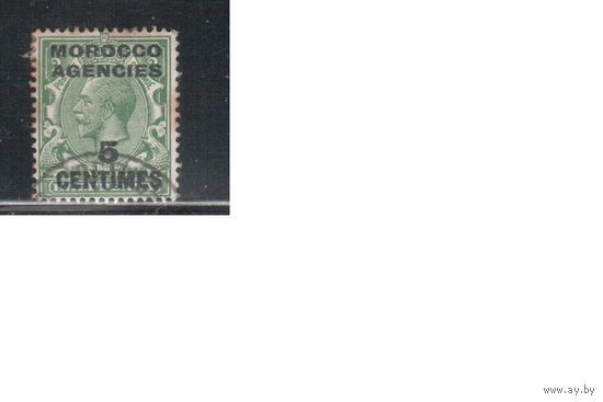 Марокко-1917,(Мих.202)  гаш. , Стандарт, Надп. , Король,  Французская зона