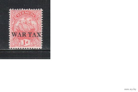 Бермуды-1918,(Мих.49)  * , Британские колонии, Стандарт,Надп., Военный налог, Флот(одиночка)