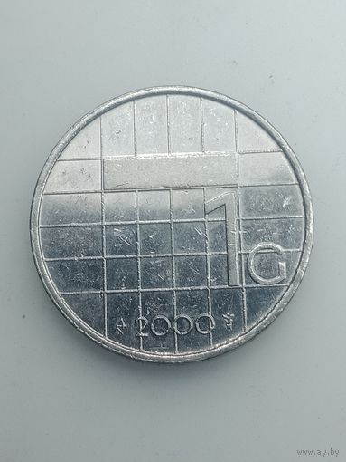 Недерланды 1 гульден 2000 года .