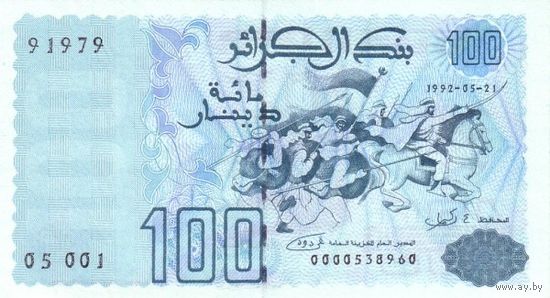 Алжир 100 динаров образца 1992 года UNC p137(1)