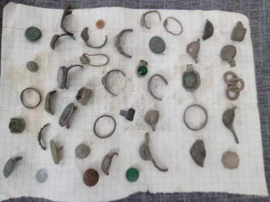 Обломки щитков перстней