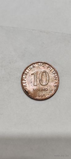 Филиппины 10 сентимо 1995