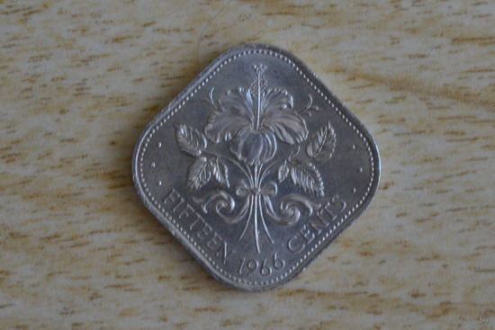 Багамы 15 центов 1966