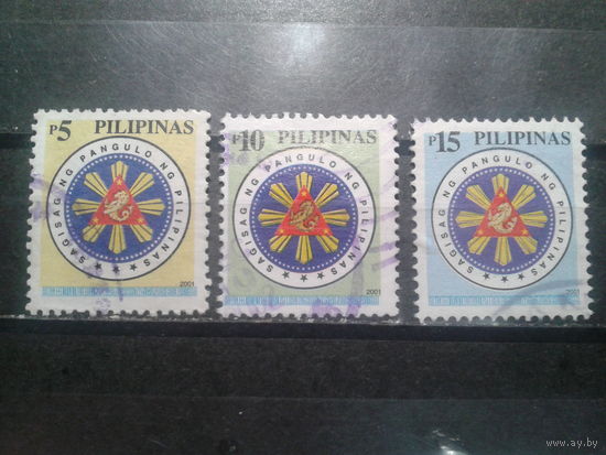 Филиппины, 2001. Печать Президента. Mi-4,2 евро гаш.
