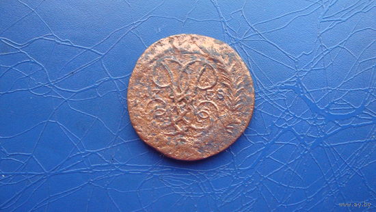2 копейки 1758 перечекан                                                                                                                    (4961)