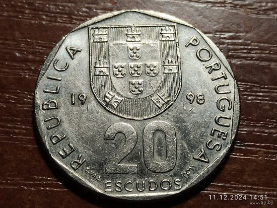 Португалия 20 эскудо 1998