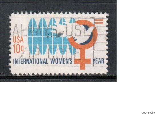 США-1975, (Мих.1181) , гаш. , Год женщин (одиночка)