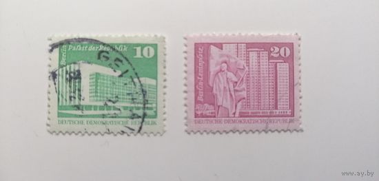 ГДР 1973. Стандарты. Здания - Малый выпуск