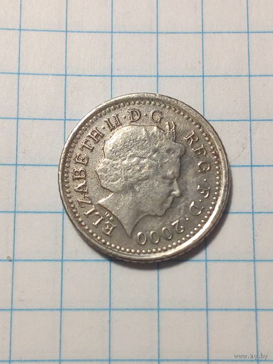 5 пенсов Великобритания 2000 год
