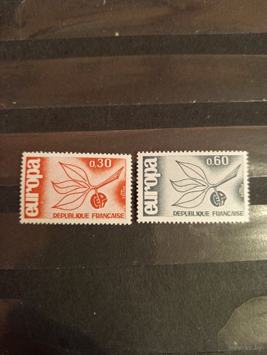 1965 Франция Европа Цепь флора чистая полная серия клей MNH** (2-10)