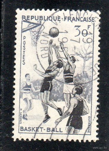 Франция. Mi:FR 1100. Баскетбол.  Серия: Спорт 1956