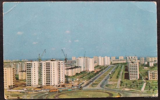 Минск. Проспект Пушкина. 1977 г. Чистая