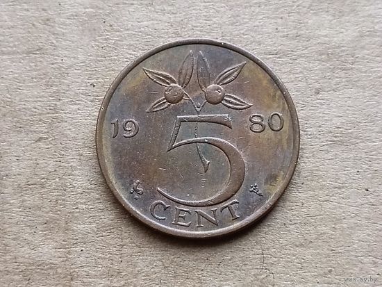 Нидерланды 5 центов, 1980г. (D-107)