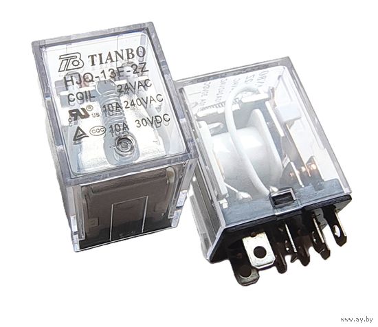 Электромагнитное реле 24 Вольта. HJQ-13F-24VAC-2Z. 24В. 24 В