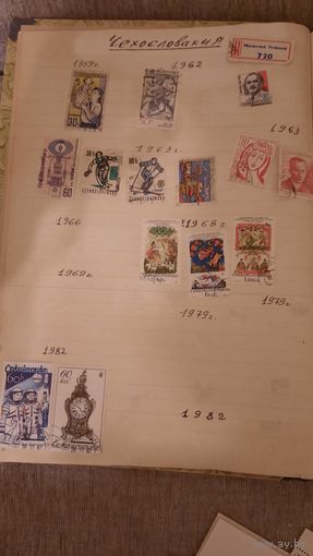 Сборки марок Чехословакии 60-х-70-80-х годов