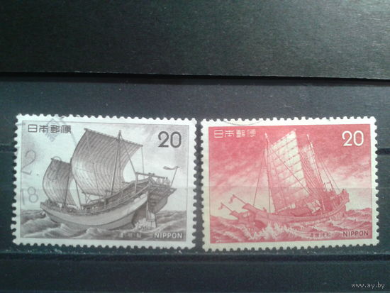 Япония, 1975. Японские корабли, полная серия
