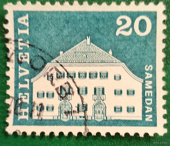 Швейцария  1968. Исторический особняк в Самедане, кантон Граубюнден