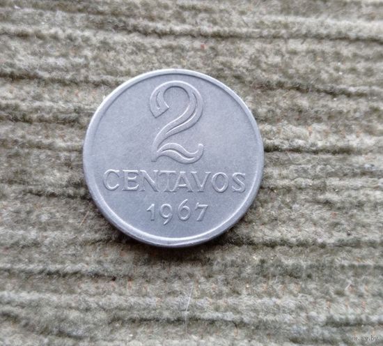 Werty71 Бразилия 2 толстых сентаво 1967 1 год выпуска