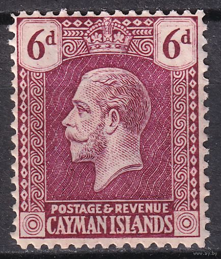 154.BrK. Великобритания. Колонии. Каймановы острова. Георг V. Стандарт. 6P. 1923 г. Mi.#64b.